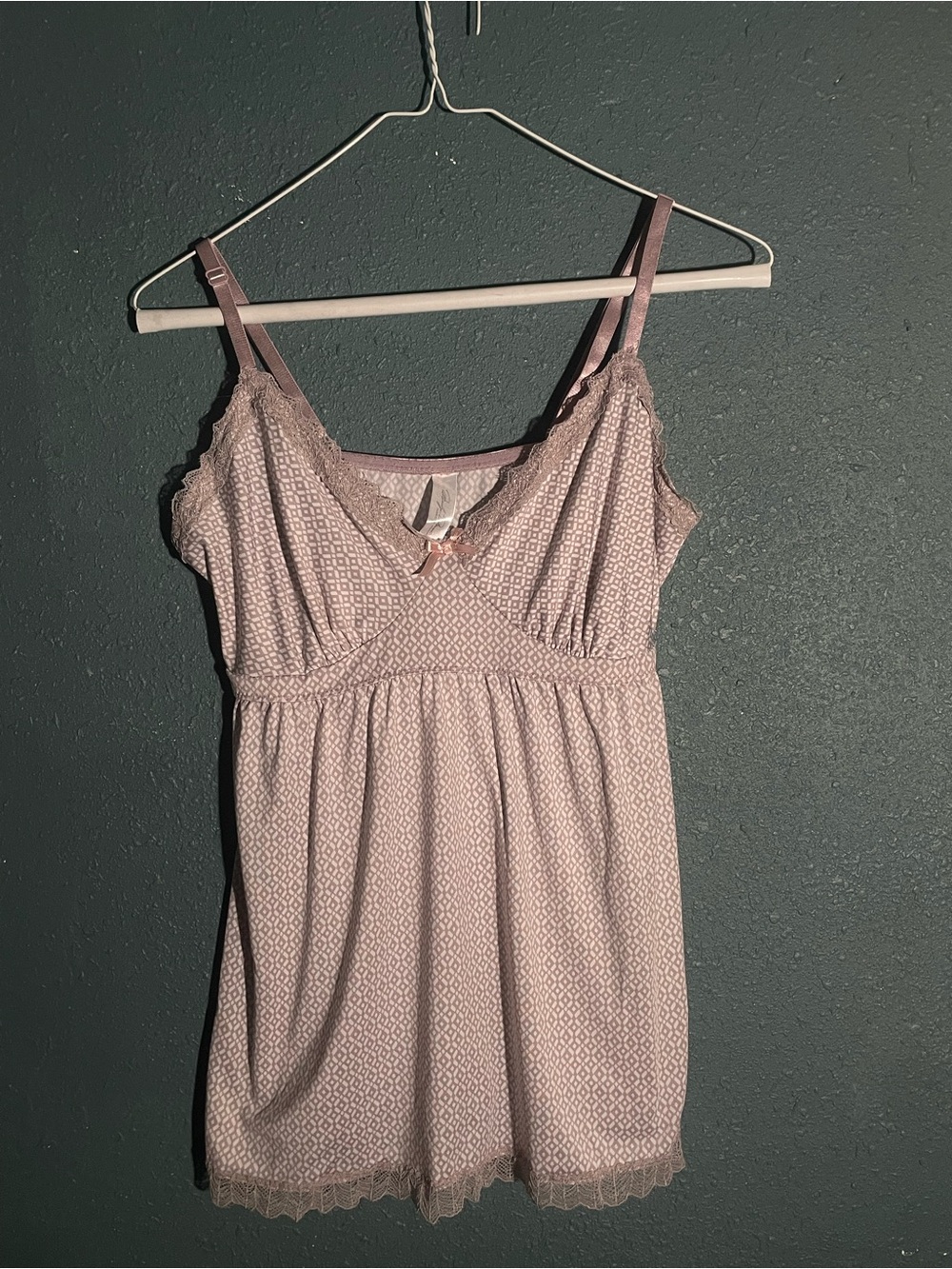 Marilyn Monroe Dusty Pink Lace-Trim Night Chemise